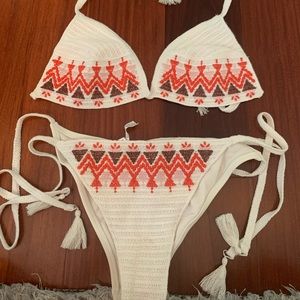Aerie tribal print bikini set